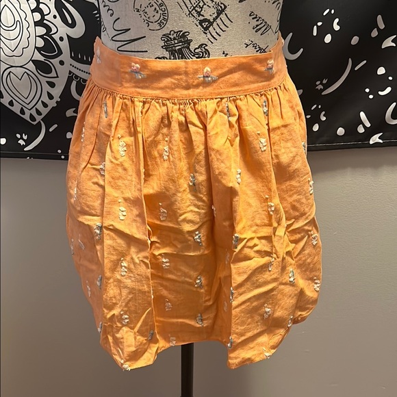Orange Embroidered aprin - Picture 1 of 2
